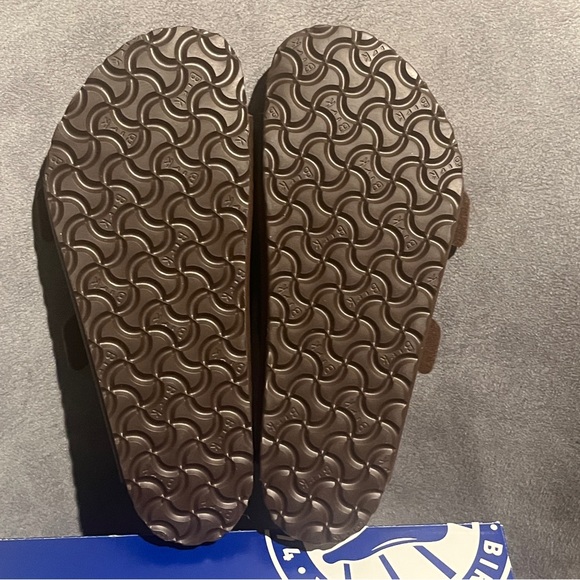 Birkenstock Women’s Arizona Sandals Birko-Flor Dark Brown Size 10US 41EU - Picture 14 of 16